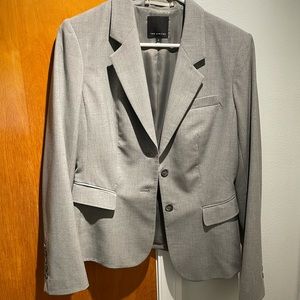 Women’s, gray blazer.